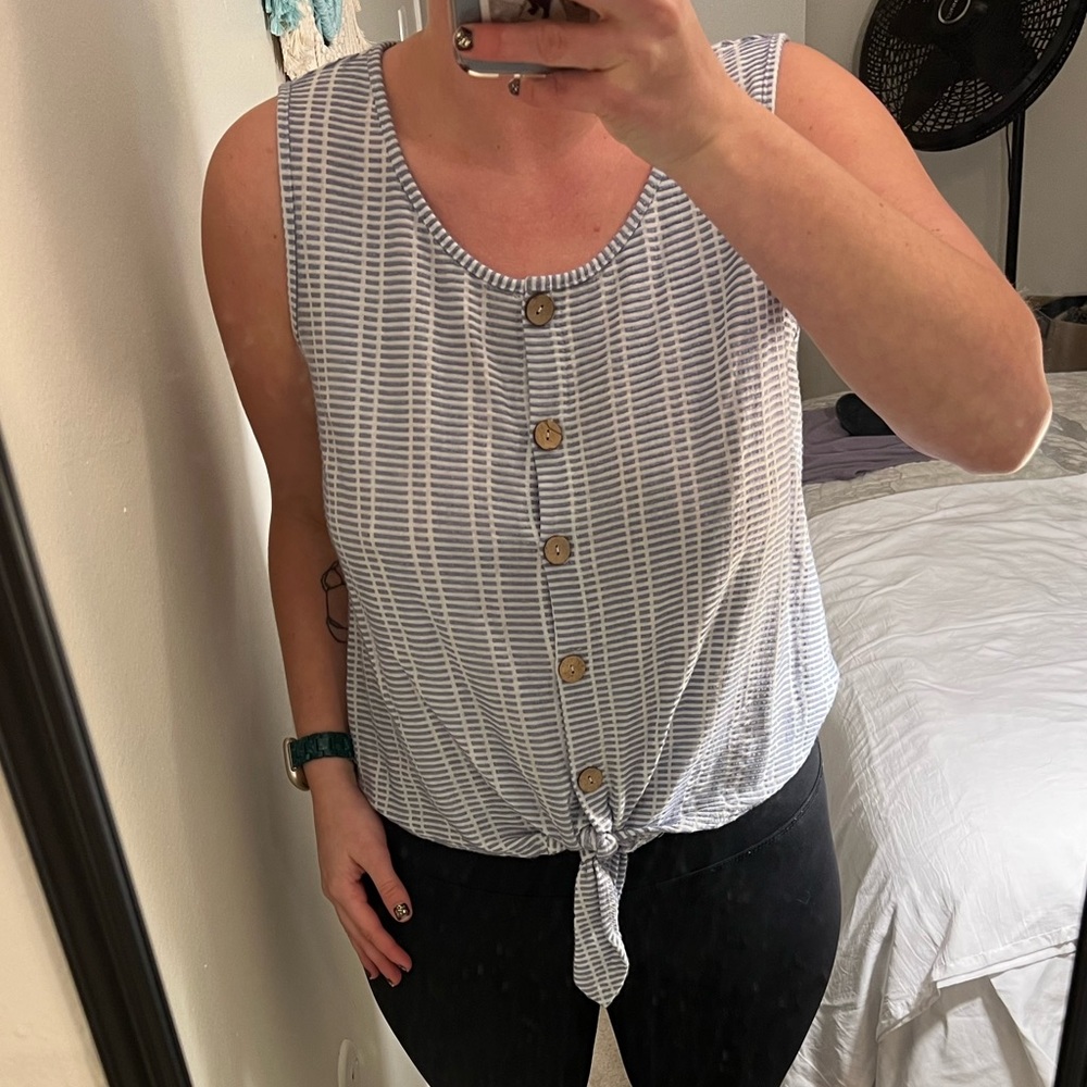 Light blue tank top